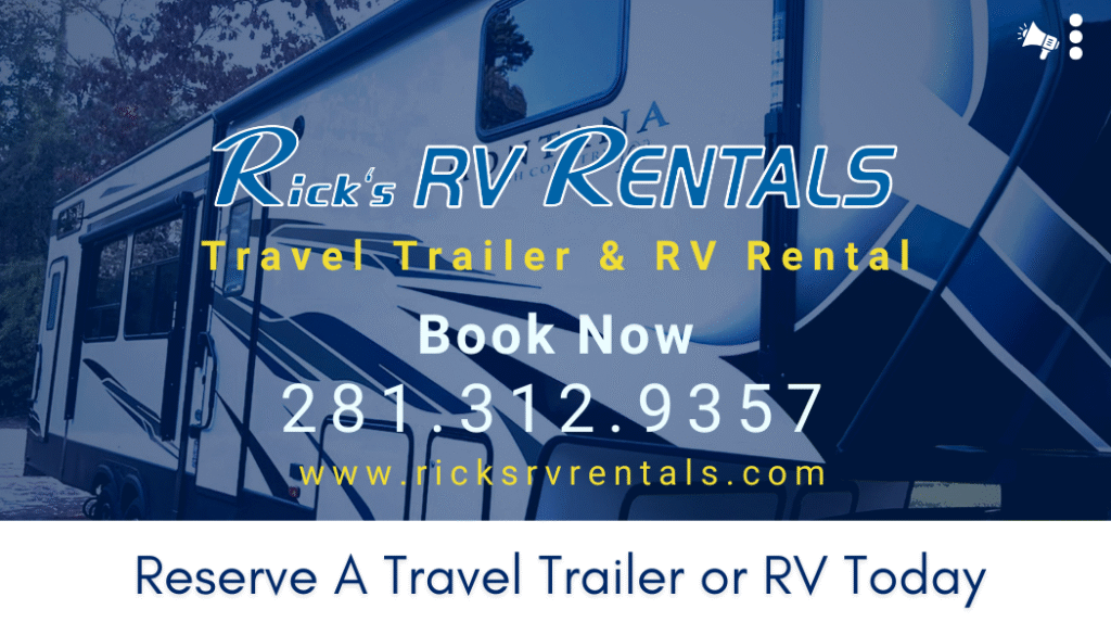 Ricks RV Rental Ad for local rv rentals